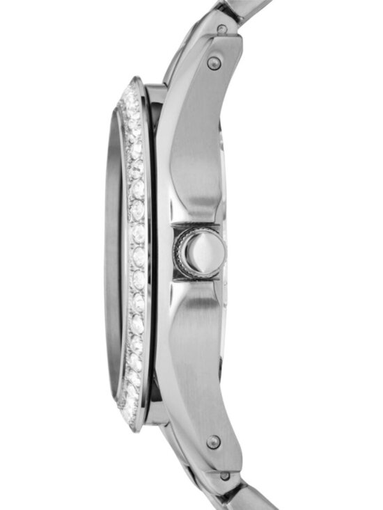 Fossil Women\'s Silver Analog Quartz Riley Stainless Steel Multifunction Watch
